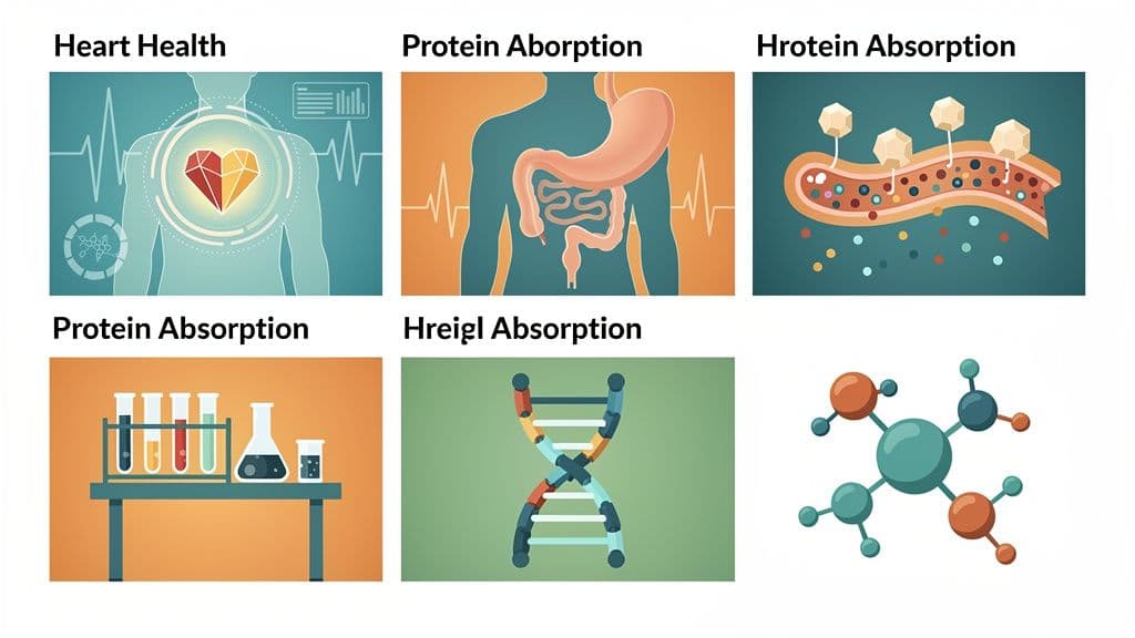 New Breakthroughs in Heart Health, Protein Absorption, and More