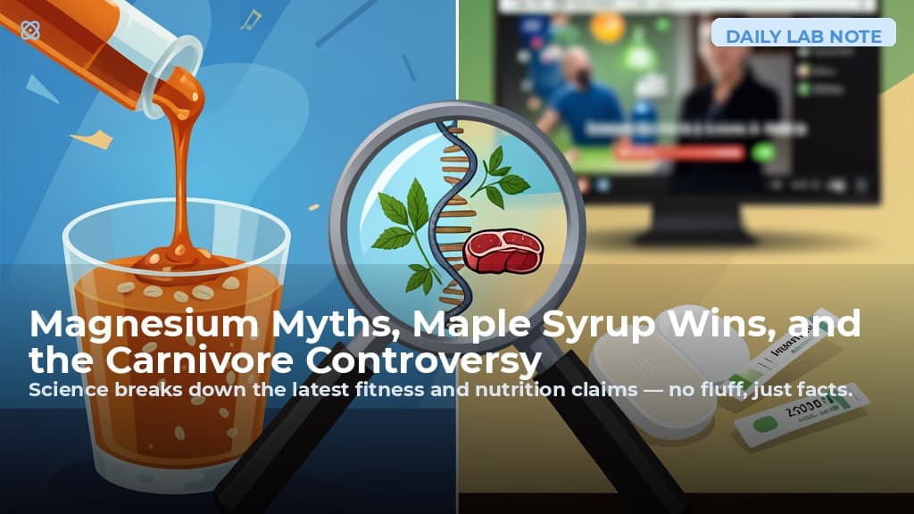 Magnesium Myths, Maple Syrup Wins, and the Carnivore Controversy