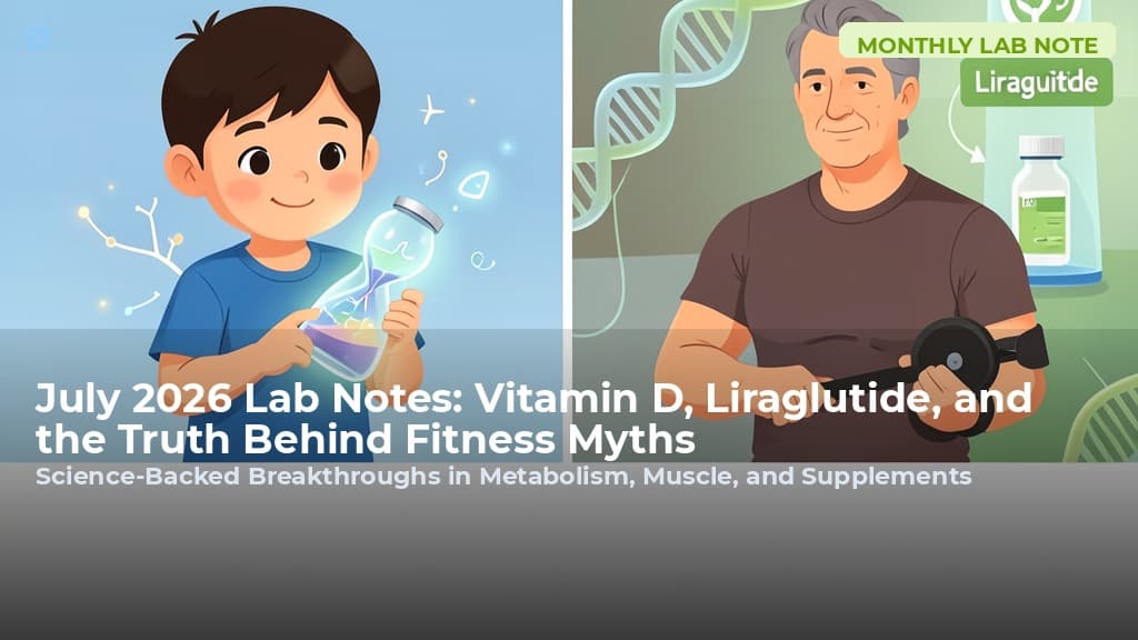 July 2026 Lab Notes: Vitamin D, Liraglutide, and the Truth Behind Fitness Myths