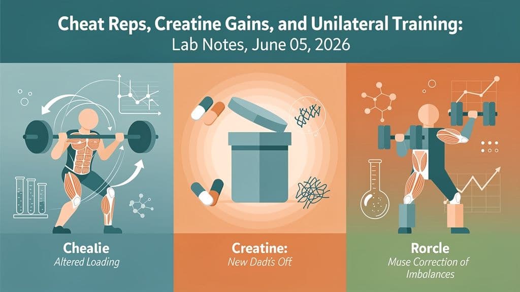 Cheat Reps, Creatine Gains, and Unilateral Training: Lab Notes, June 05, 2026