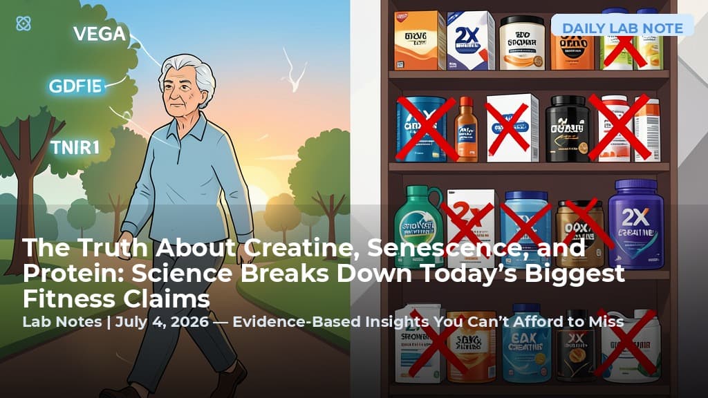The Truth About Creatine, Senescence, and Protein: Science Breaks Down Today’s Biggest Fitness Claims