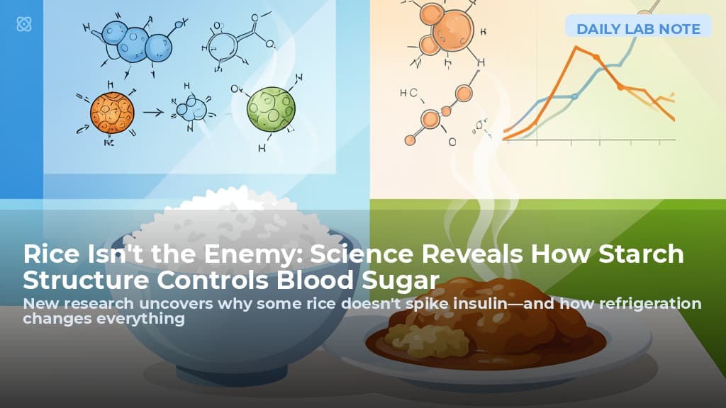 Rice Isn't the Enemy: Science Reveals How Starch Structure Controls Blood Sugar