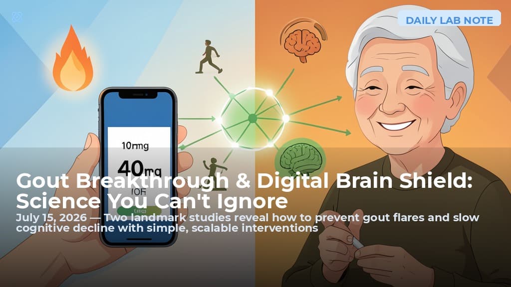 Gout Breakthrough & Digital Brain Shield: Science You Can't Ignore