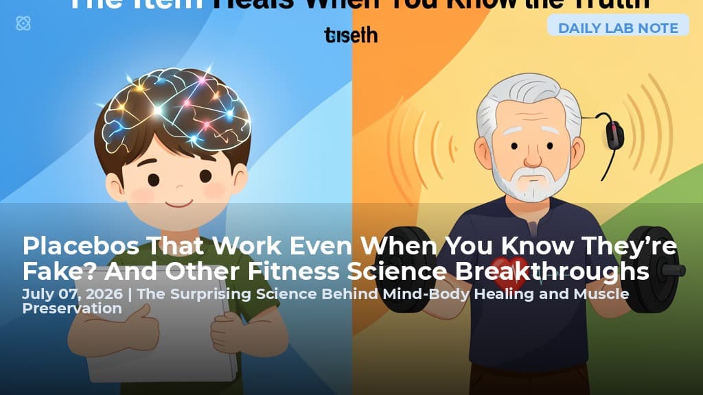 Placebos That Work Even When You Know They’re Fake? And Other Fitness Science Breakthroughs