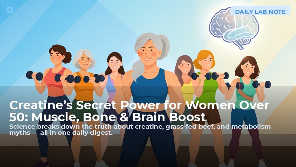 Creatine’s Secret Power for Women Over 50: Muscle, Bone & Brain Boost