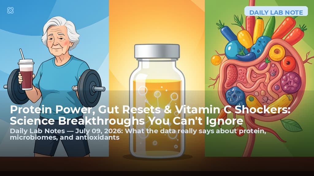 Protein Power, Gut Resets & Vitamin C Shockers: Science Breakthroughs You Can't Ignore
