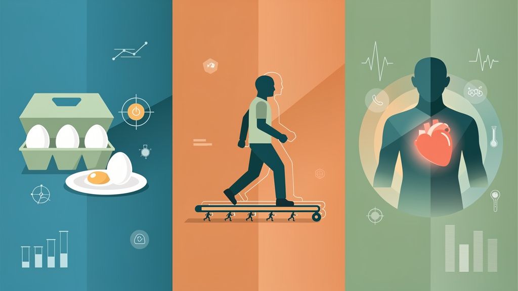 What Science Says About Eggs, Walking Breaks, and Your Heart