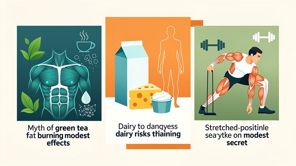 Muscle Myths Busted: Green Tea Fat Burn, Dairy Risks & the Stretched-Position Secret